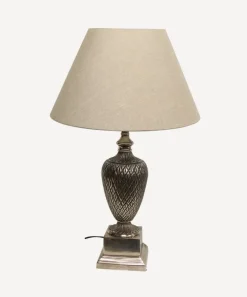 Finial Antique Silver Lampbase