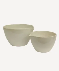 Franco Rustic White Mixing Bowls (SET2)