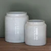 Franco Rustic White Utensil Holder Large