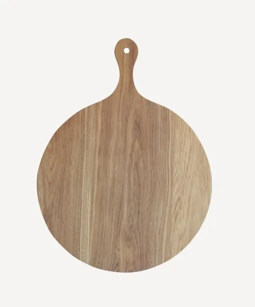French Oak Round Board with Handle