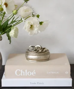 Gardenia Oval Trinket Box