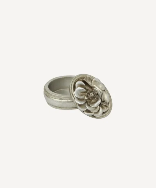Gardenia Oval Trinket Box