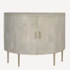 Half Round Parqutery Cabinet
