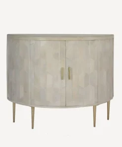 Half Round Parqutery Cabinet