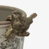Hanging Bird Décor Gold Tail Up (4PC)