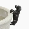 Hanging Dachshund Dog Dark Brown (4PC)