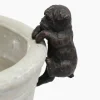 Hanging French Bulldog Dark Brown (4PC)
