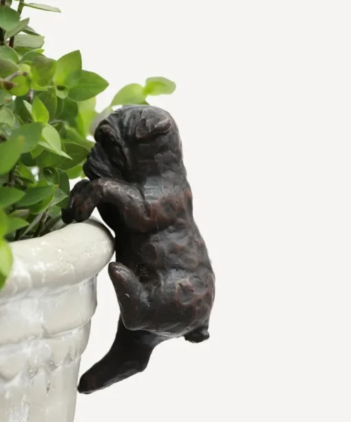 Hanging French Bulldog Dark Brown