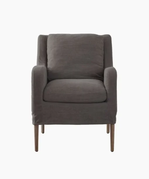 Henry Slip Cover Carver Chair Grey