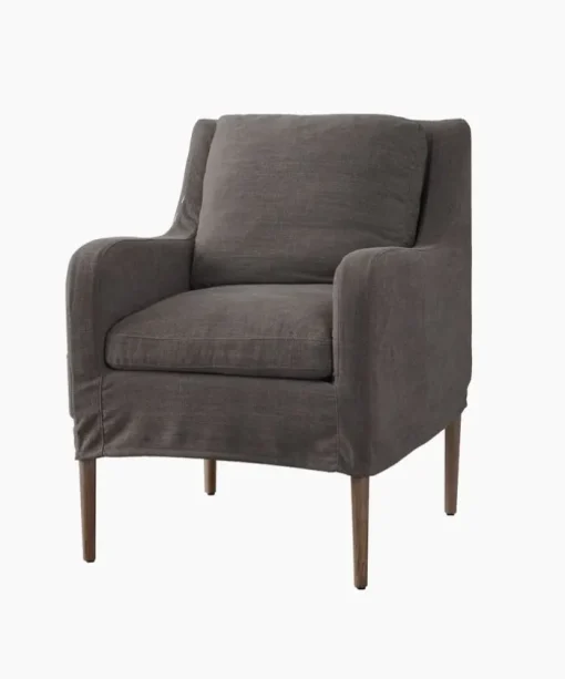 Henry Slip Cover Carver Chair Grey