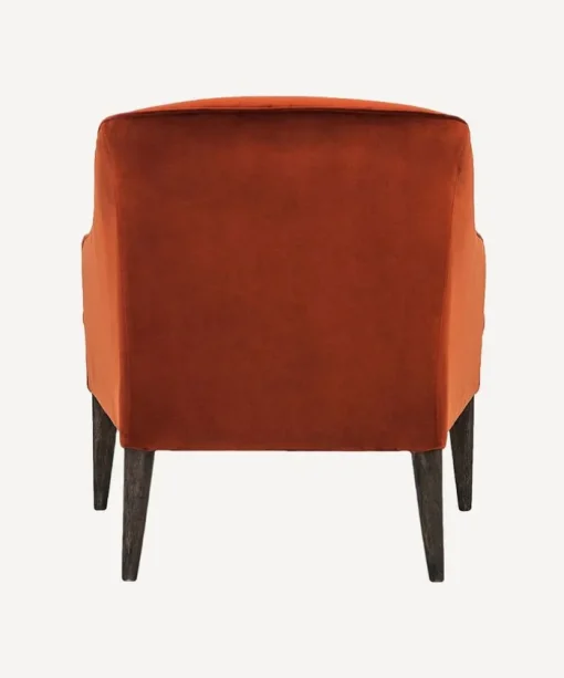 Lupita Rust Velvet Lounge Chair