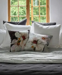 Magnolia Charcoal Cushion Cover