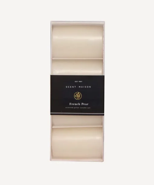 Maison Pillar Candle French Pear 2x3" (4PC)