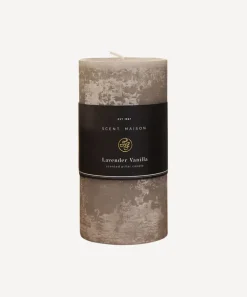 Maison Pillar Candle Lavender Vanilla 3x6"