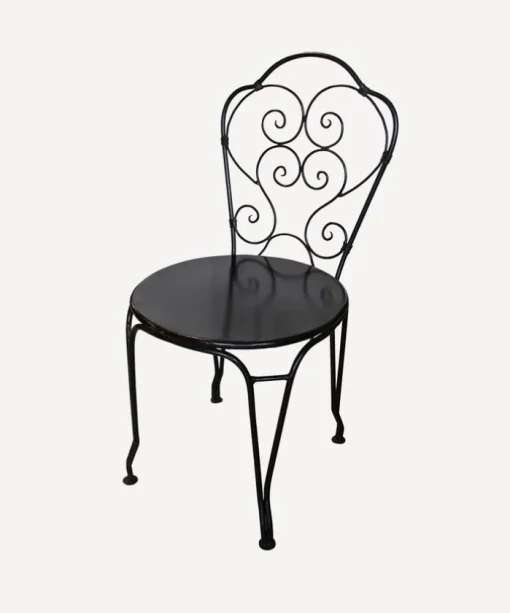 Paris Black Iron Chair