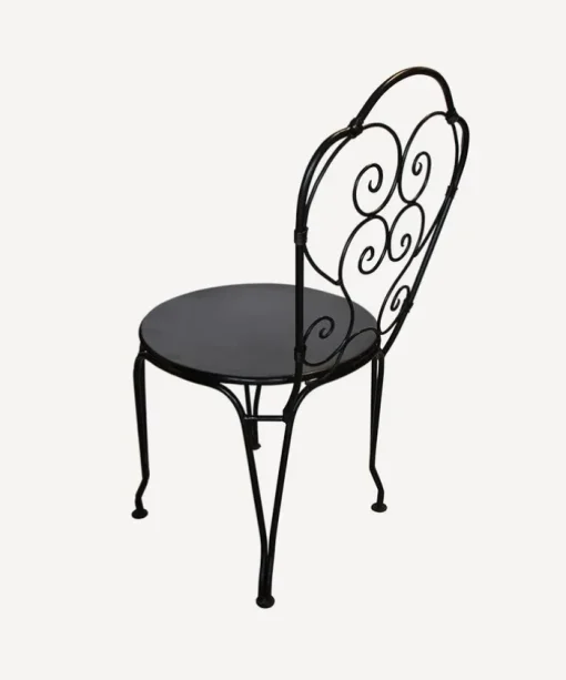 Paris Black Iron Chair