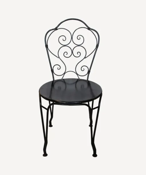 Paris Black Iron Chair