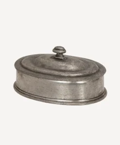 Pewter Oval Box