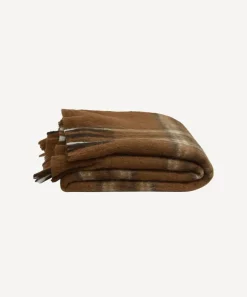 Plaid Brown Throw