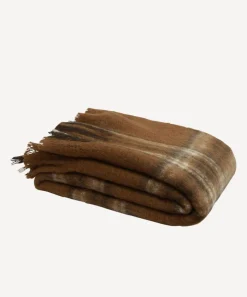 Plaid Brown Throw