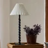 Pleated Linen Shade 35cmD White