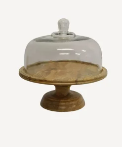 Ploughmans Board Cake Dome on Stand