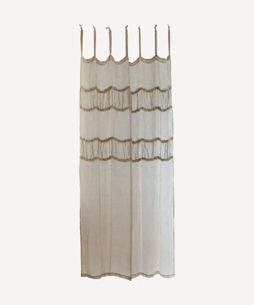Ruffles Linen Curtain Natural