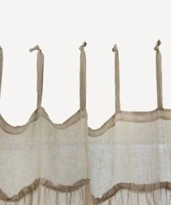 Ruffles Linen Curtain Natural