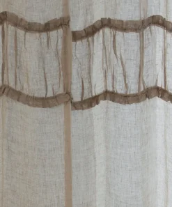 Ruffles Linen Curtain Natural
