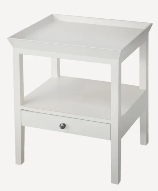 Santiago Bedside Table White