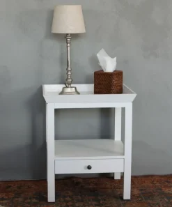 Santiago Bedside Table White