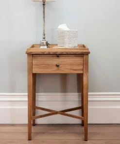 Saskia Bedside Table Oak Natural