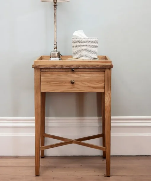 Saskia Bedside Table Oak Natural