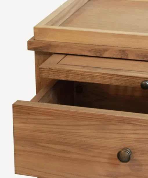 Saskia Bedside Table Oak Natural