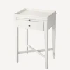 Saskia Bedside Table White