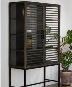 Slatted Display Cabinet