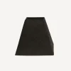 Square Linen Shade Black 25cm