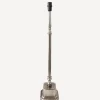 Square Tall Lampbase Antique Silver