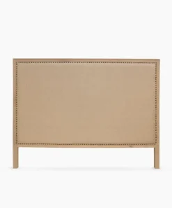 Studded Bed Head Natural Linen King
