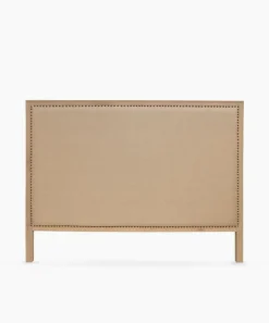 Studded Bed Head Natural Linen Queen