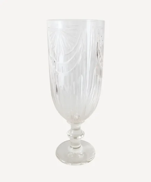 Sunrise Cut Glass Tall Hurricane