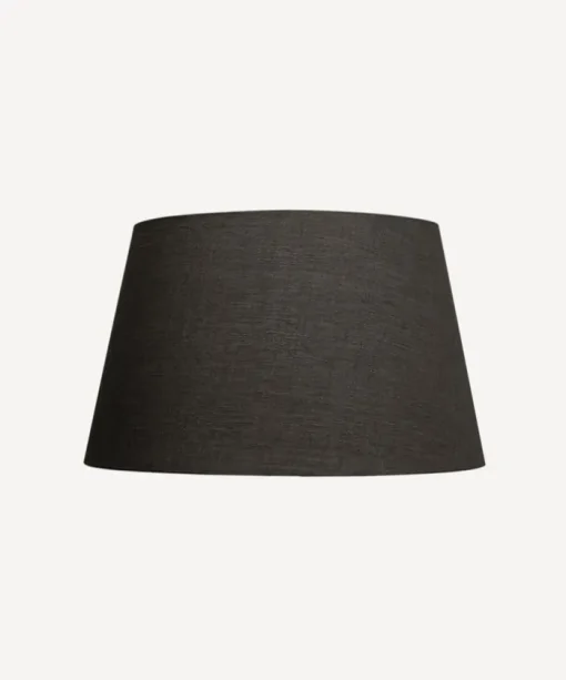 Tapered Drum Linen Shade Black 40cm
