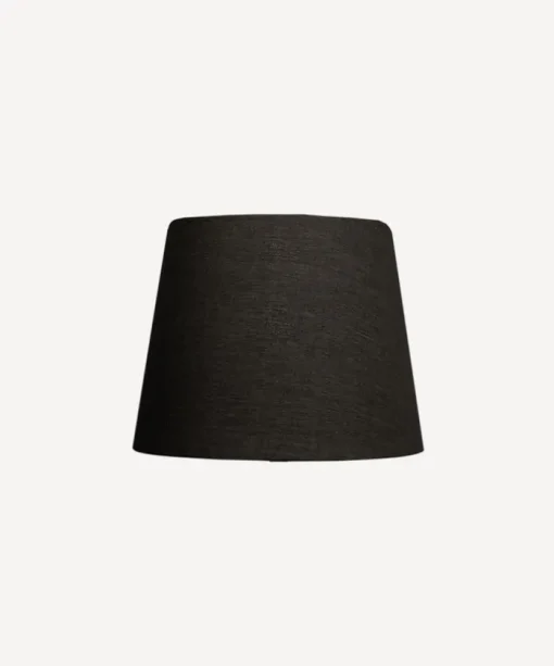 Tapered Drum Linen Shade Black 20cm