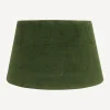 Tapered Drum Velvet Shade Olive 40cm