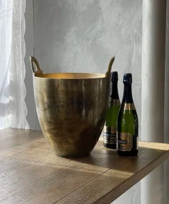 Wine Bucket Burnt Pewter Large