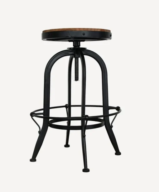 Workshop Counter Stool Black
