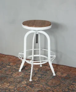 Workshop Counter Stool White
