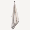 Woven Border Tea Towel Natural & Black