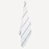 Woven Stripe Tea Towel Off-White & Black