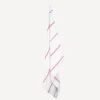 Woven Stripe Tea Towel Off-White & Red